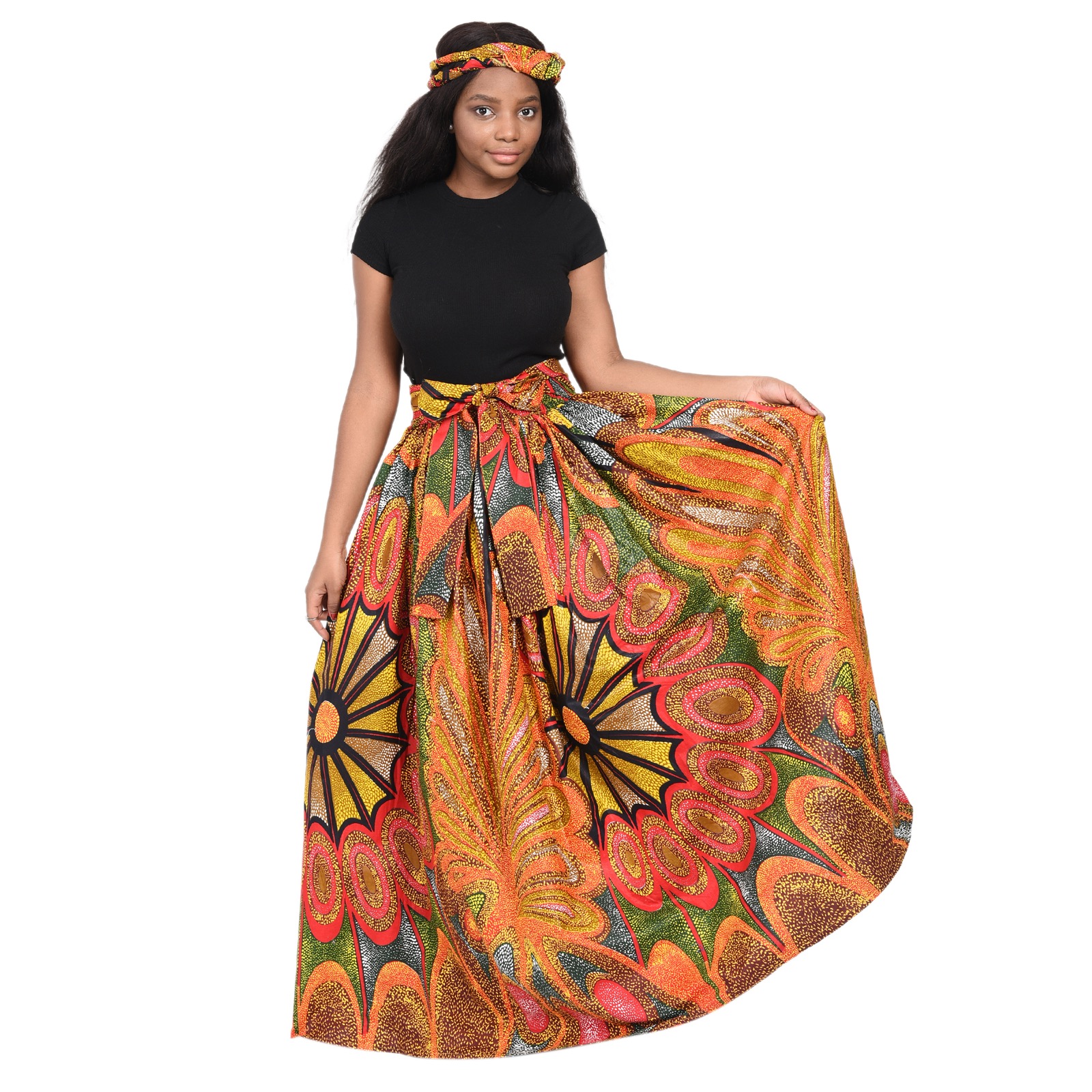 African yellow skirt