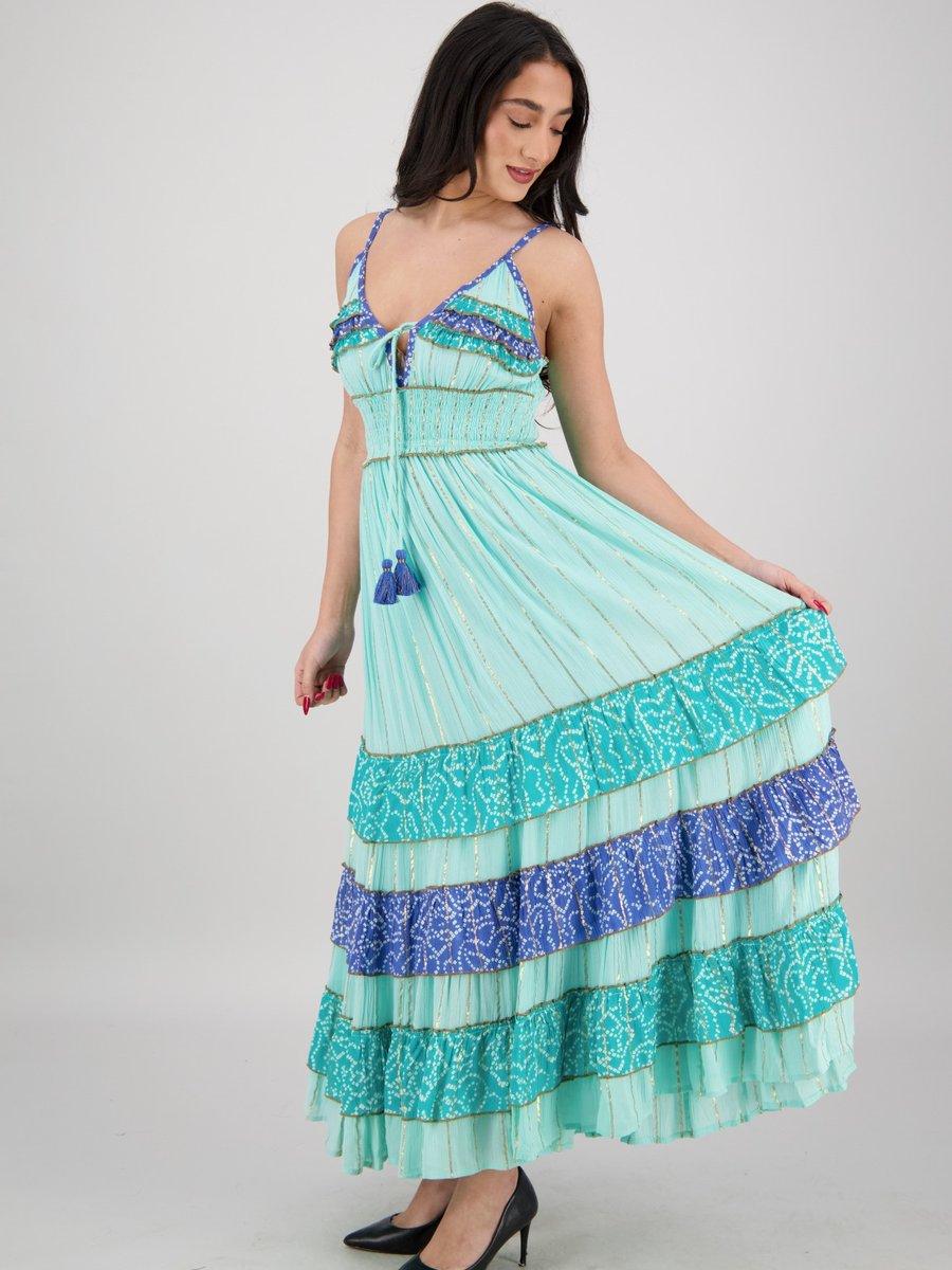 Mint Tiered Maxi Dress