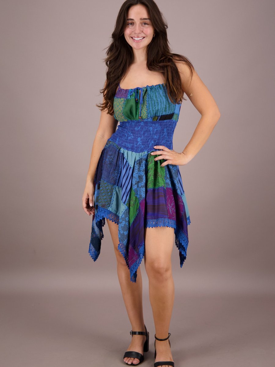 Patchwork Fairy-Hem Dress